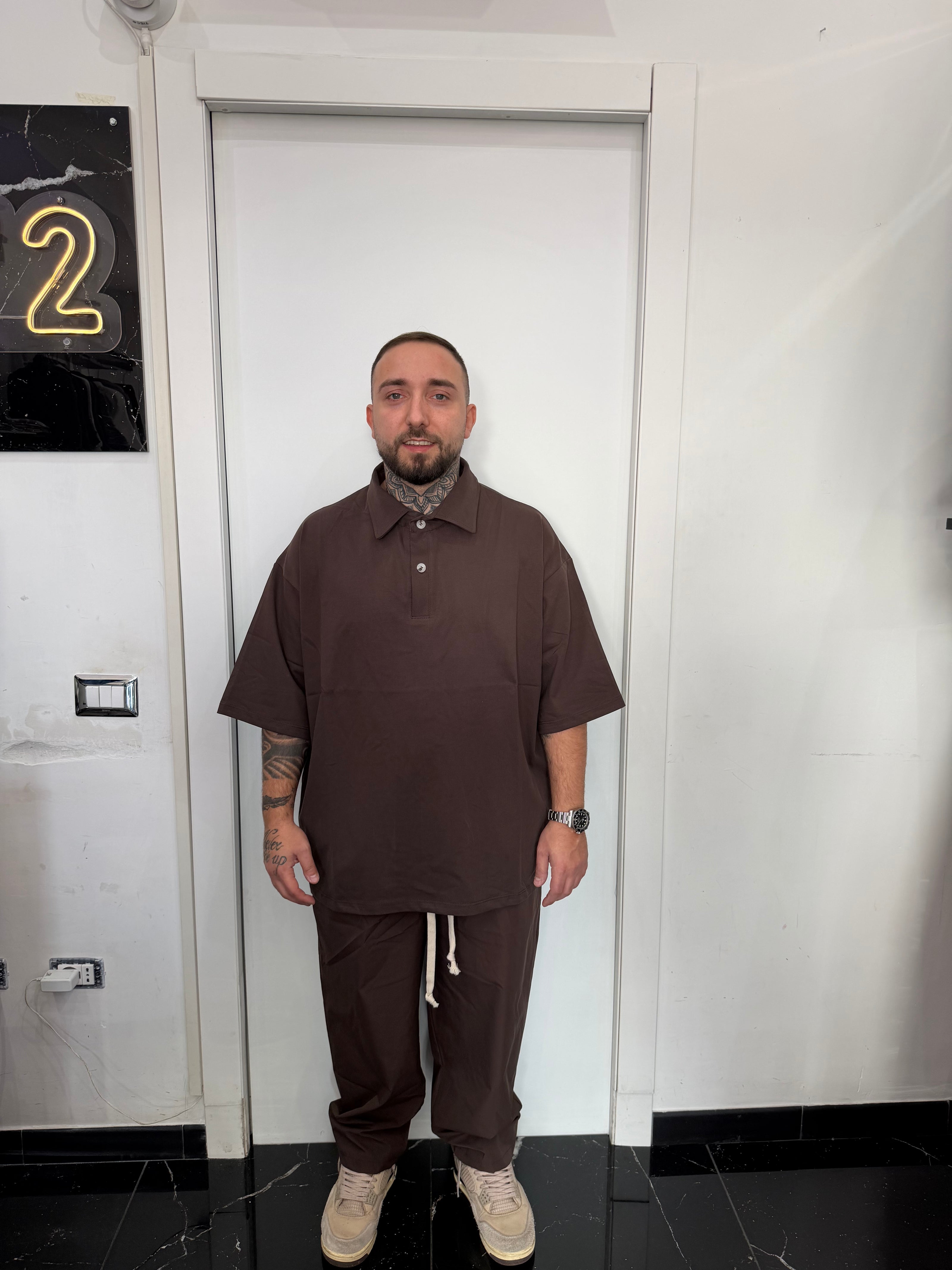 POLO OVER MANICA CORTA