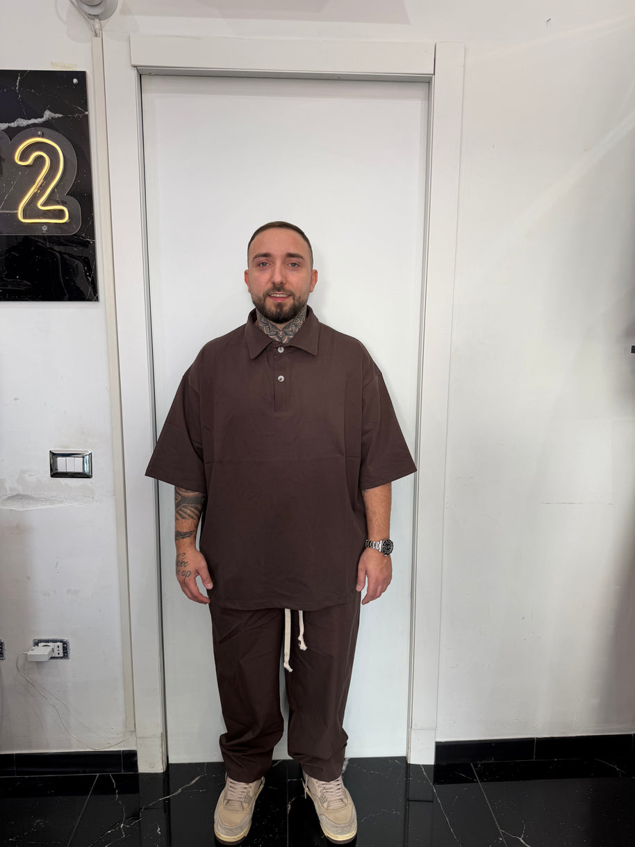 POLO OVER MANICA CORTA