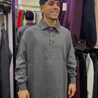 POLO MANICA LUNGA PIOMBO