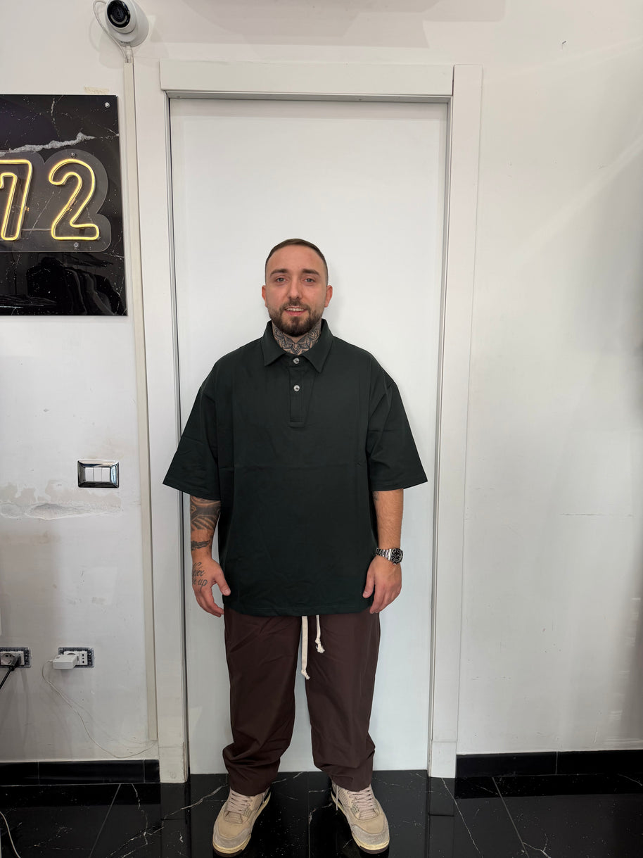 POLO OVER MANICA CORTA