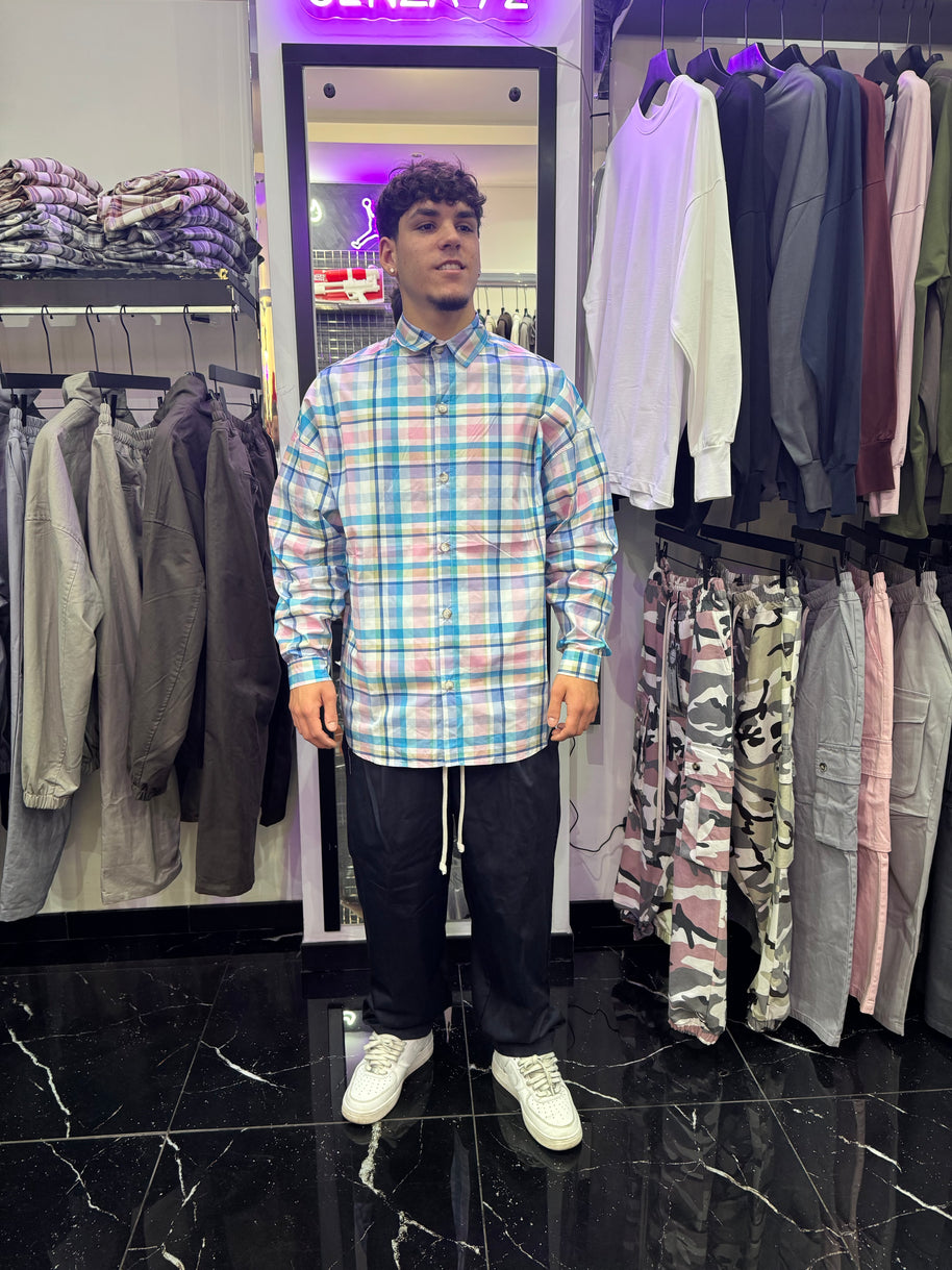 CAMICIONE A QUADRI OVER SIZE