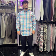 CAMICIONE A QUADRI OVER SIZE