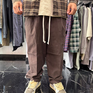 PANTALONBE BAGGY MARRONE