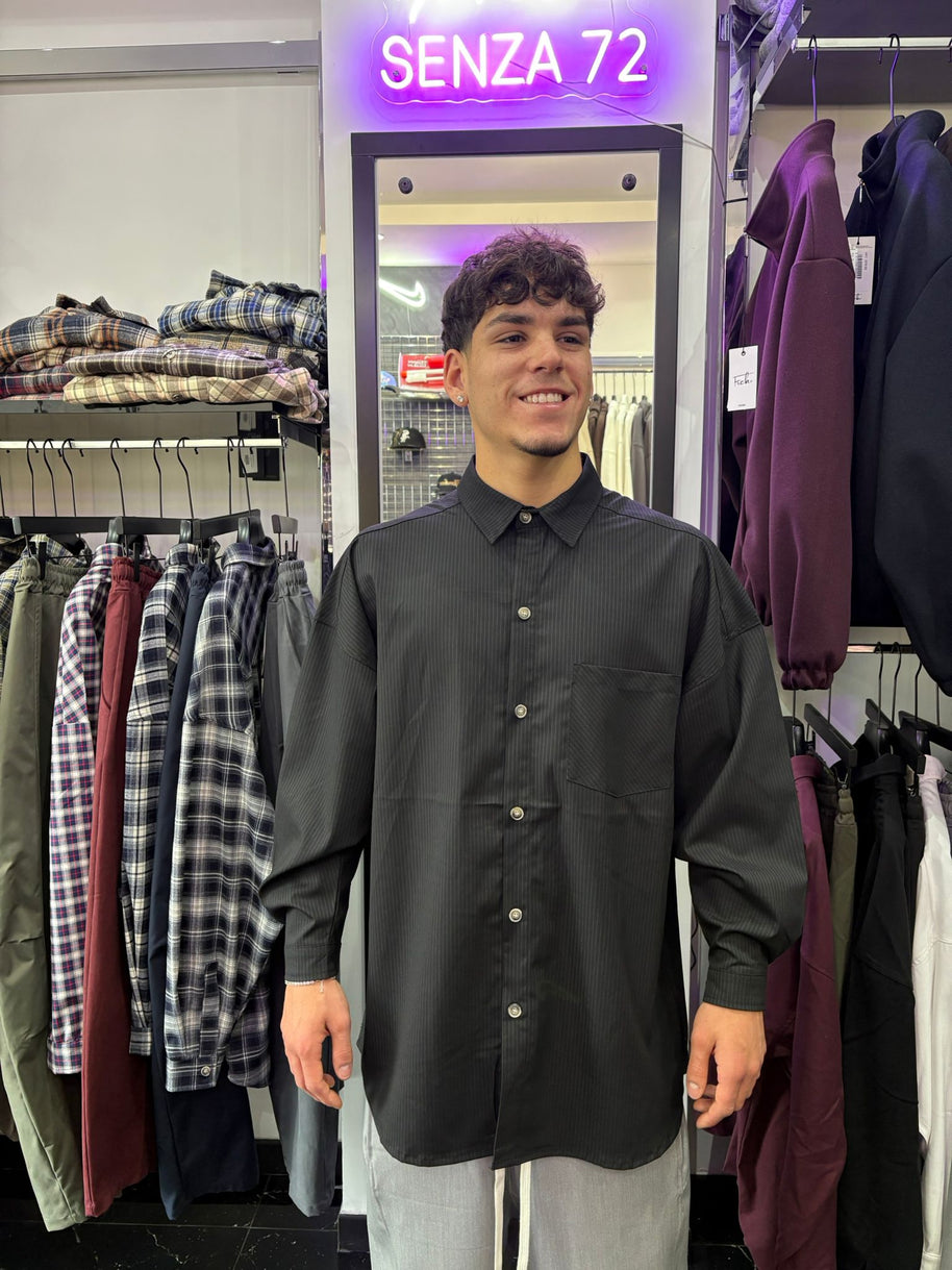 CAMICIONE A RIGHE OVER