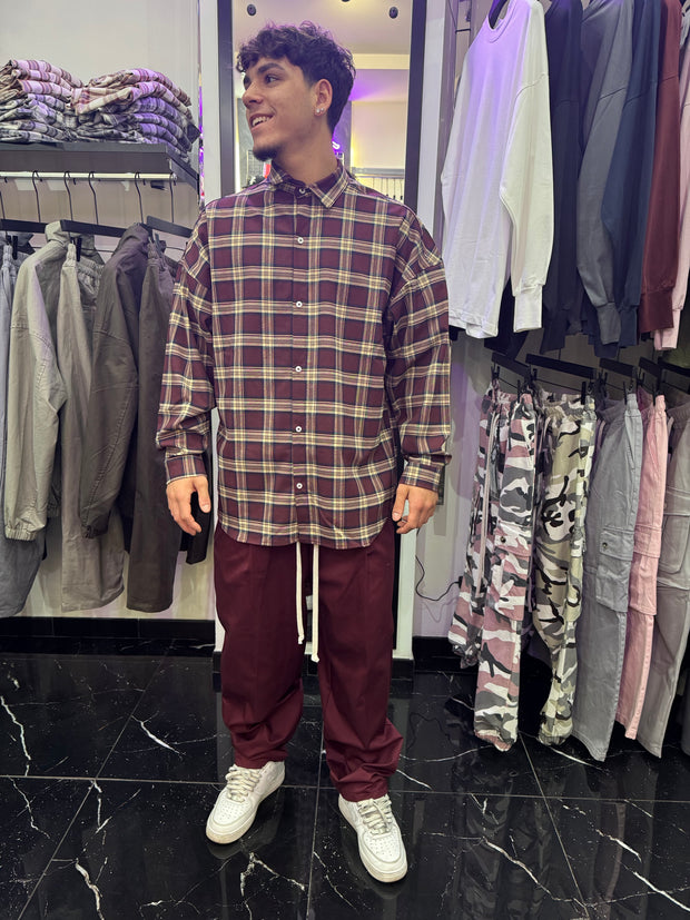 CAMICIONE A QUADRI OVER SIZE