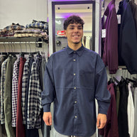 CAMICIONE A RIGHE OVER