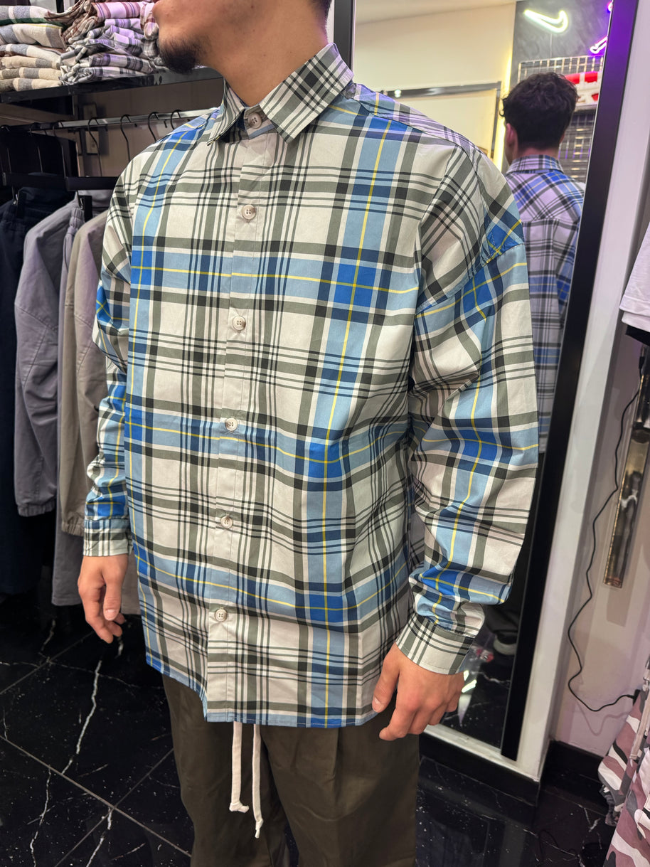 CAMICIONE A QUADRI OVER SIZE