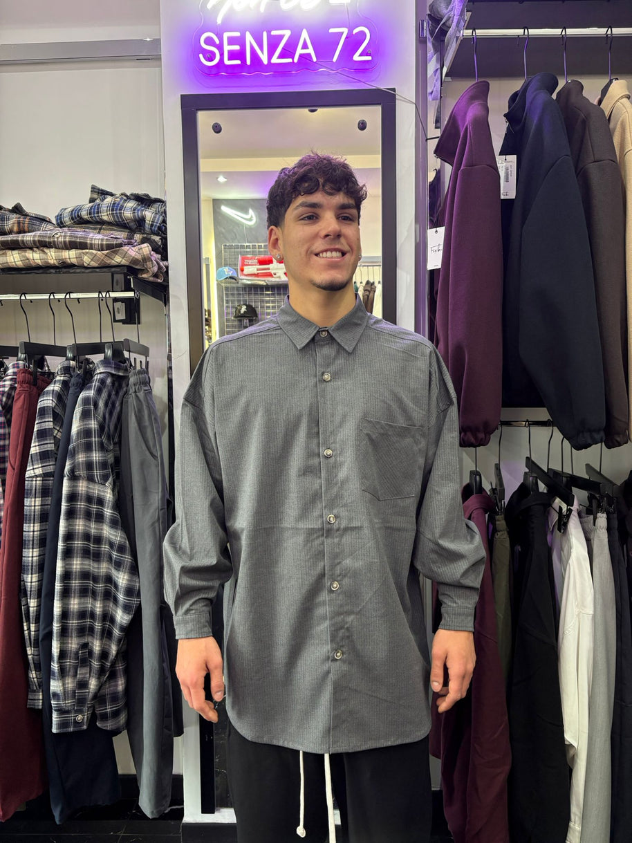 CAMICIONE A RIGHE OVER