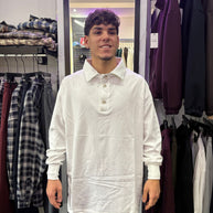 POLO MANICA LUNGA BIANCO