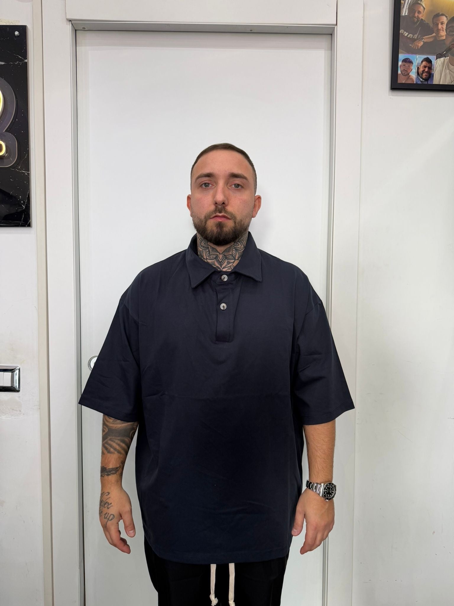 POLO OVER MANICA CORTA