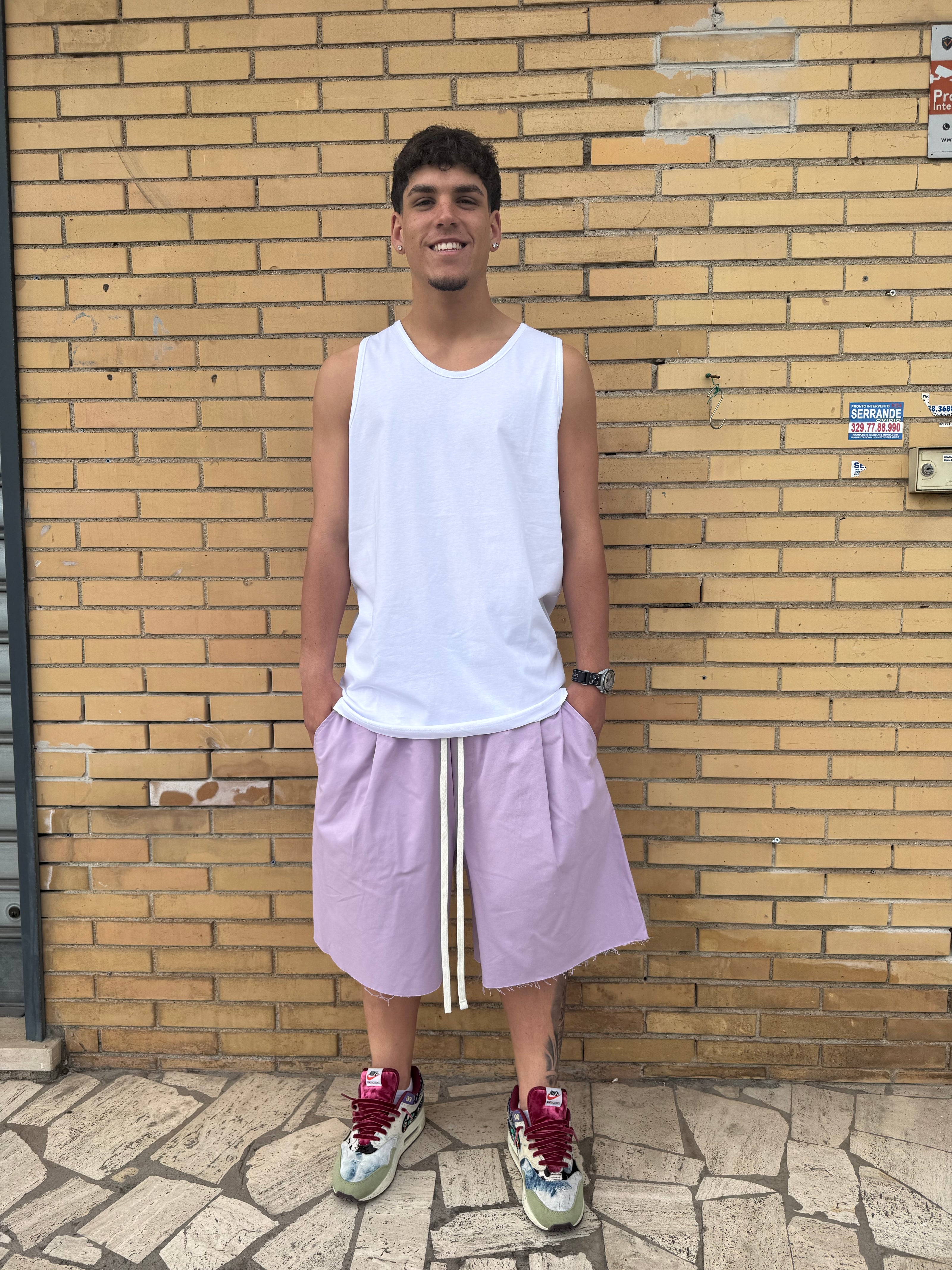 PANTALONCINO TAGLIO VIVO OVER