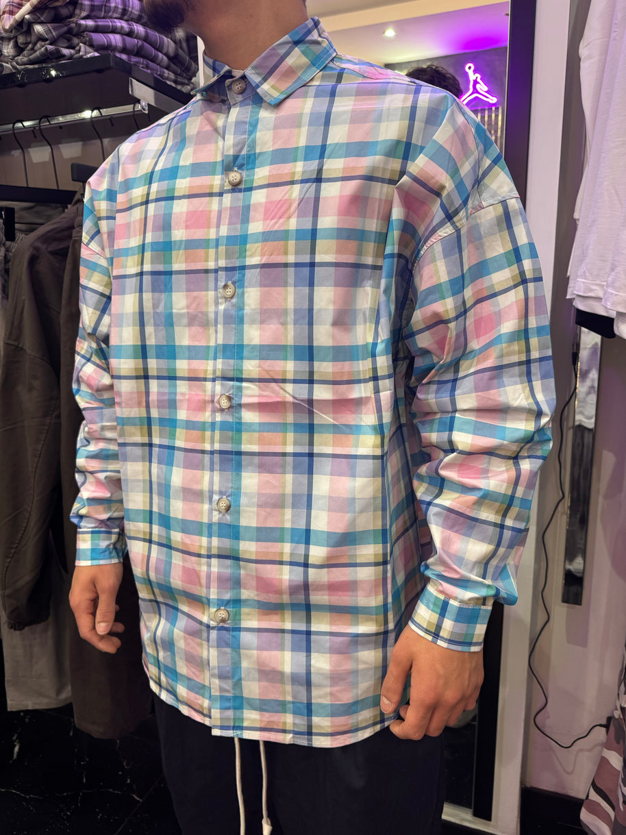 CAMICIONE A QUADRI OVER SIZE