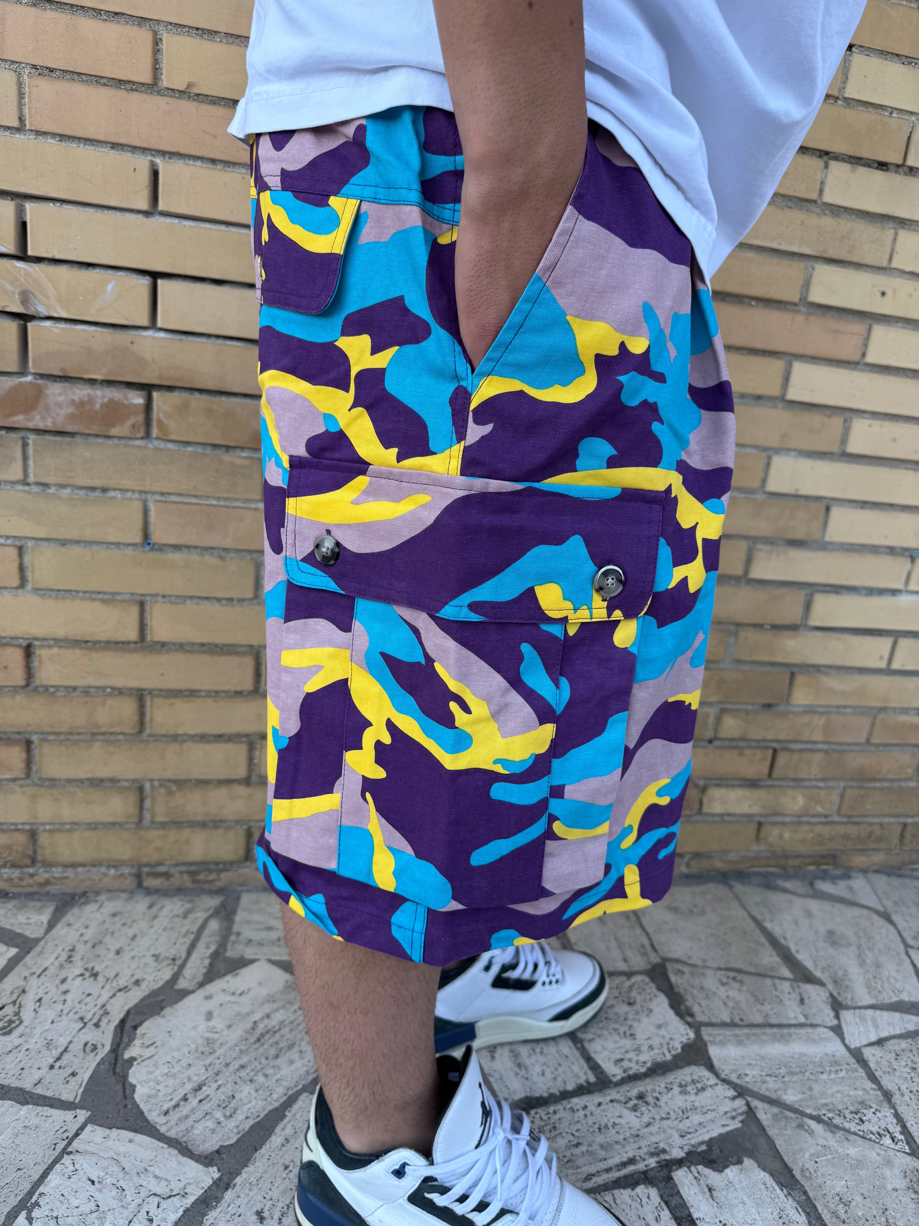 PANTALONCINO MIMETICO CARGO