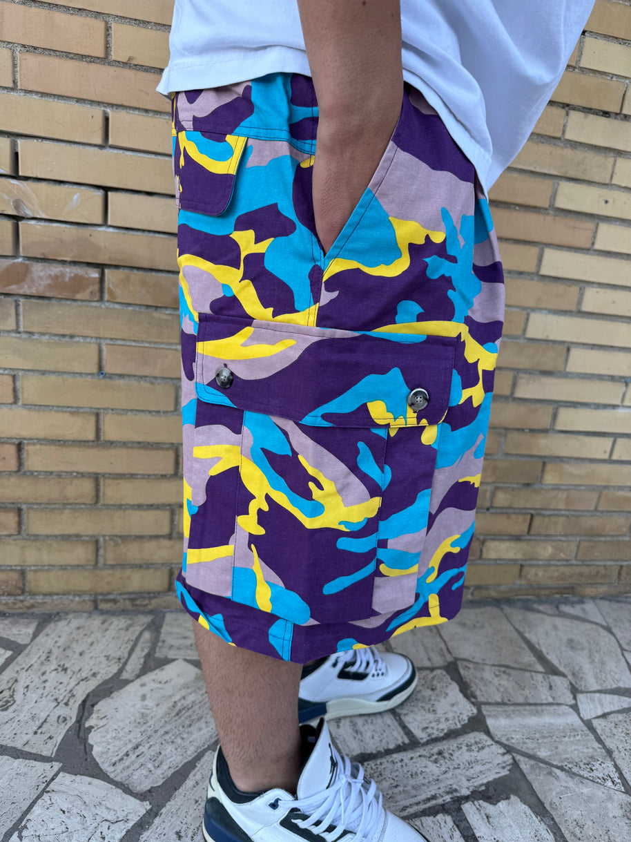 PANTALONCINO MIMETICO CARGO