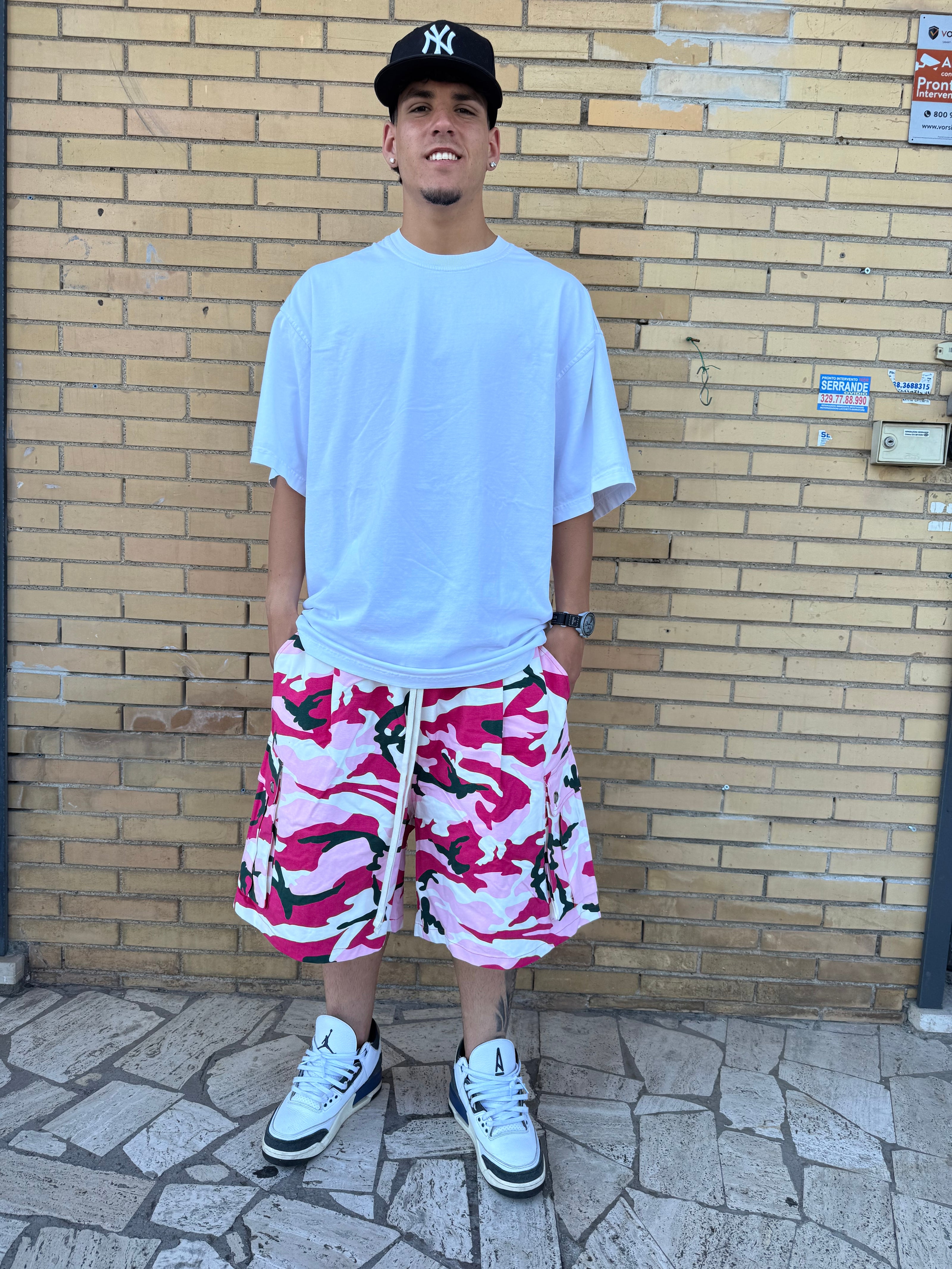 PANTALONCINO MIMETICO CARGO