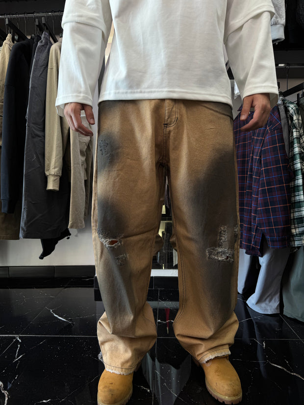 JEANS IN DENIM  BALOON (SABBIATO)