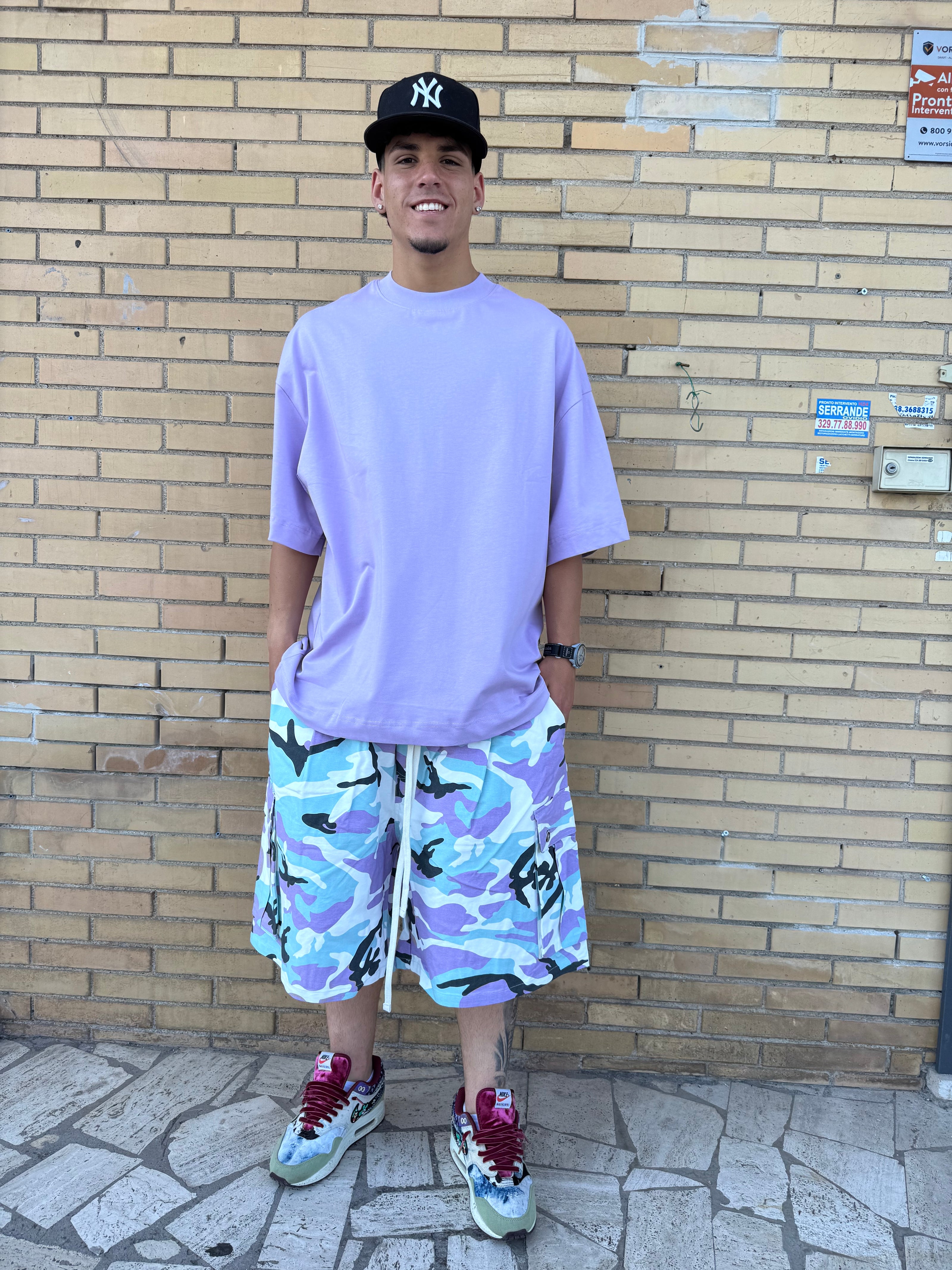 PANTALONCINO MIMETICO CARGO