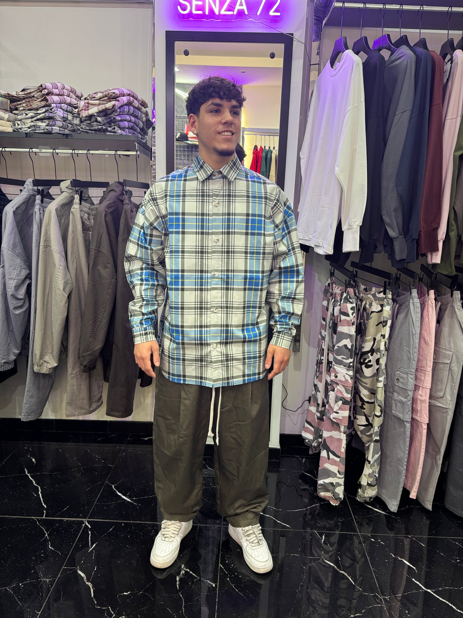 CAMICIONE A QUADRI OVER SIZE