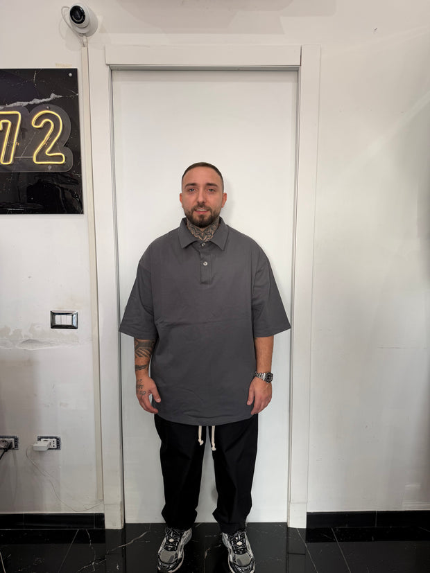 POLO OVER MANICA CORTA