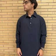 POLO MANICA LUNGA BLU