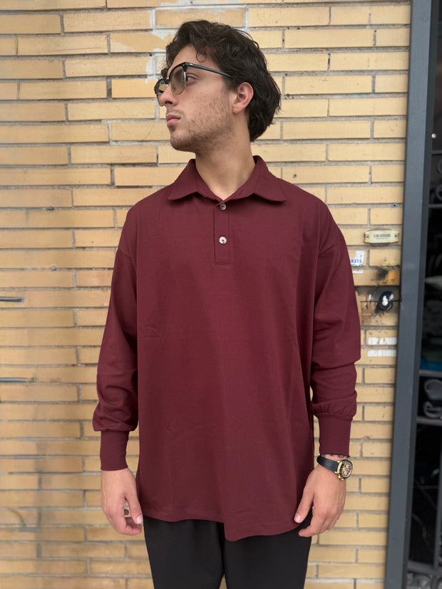 POLO MANICA LUNGA BORDO
