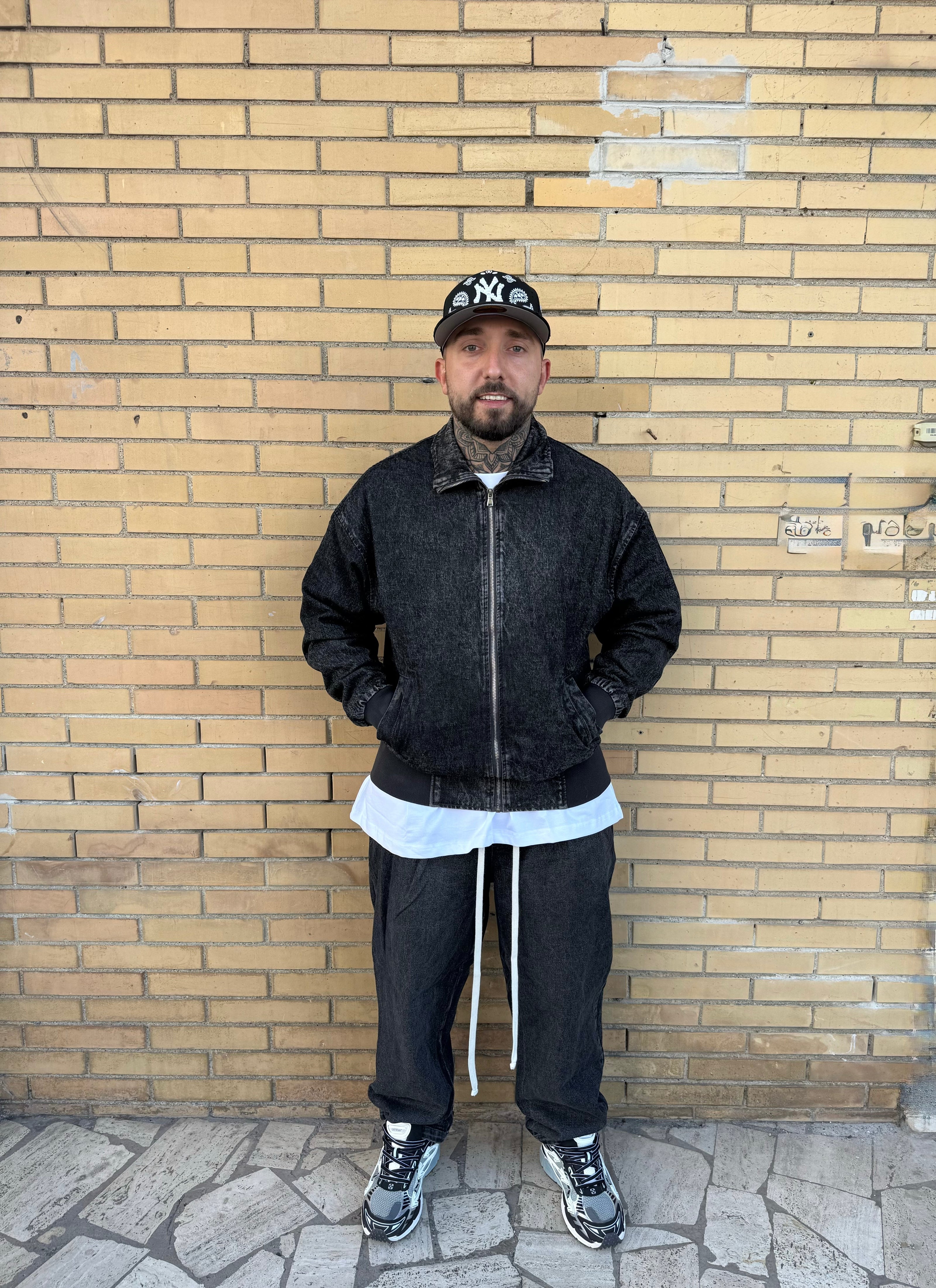 COORDINATO IN DENIM GRIGIO