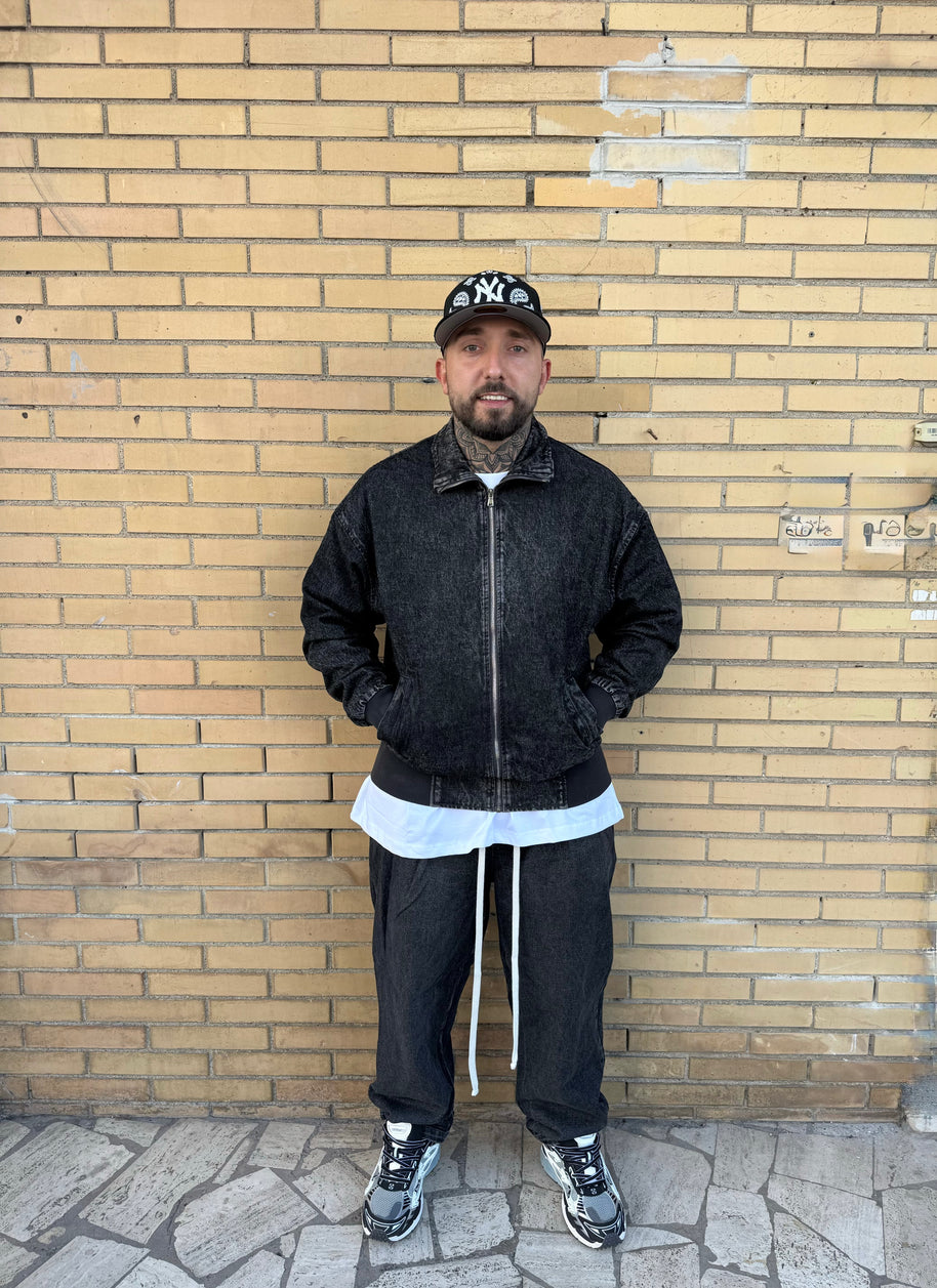 COORDINATO IN DENIM GRIGIO