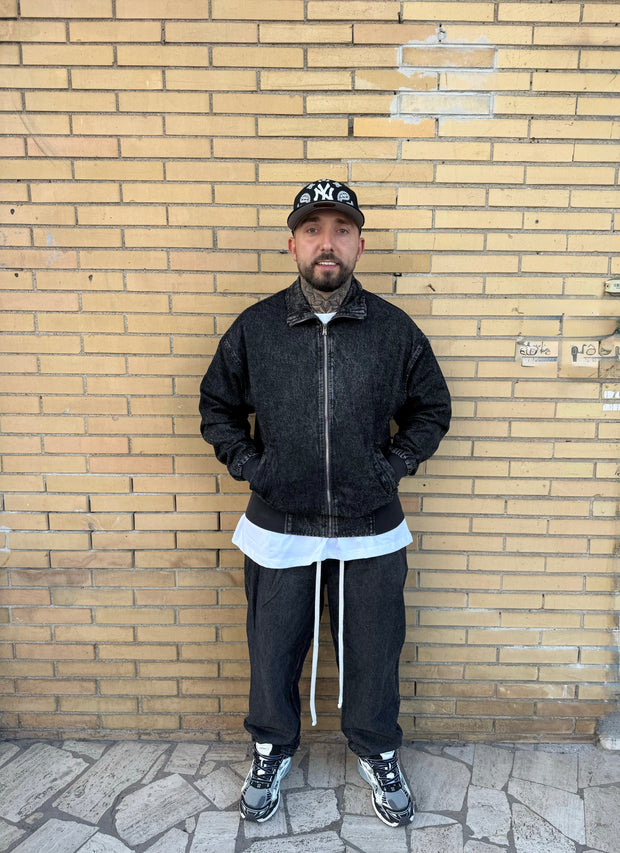 COORDINATO IN DENIM GRIGIO