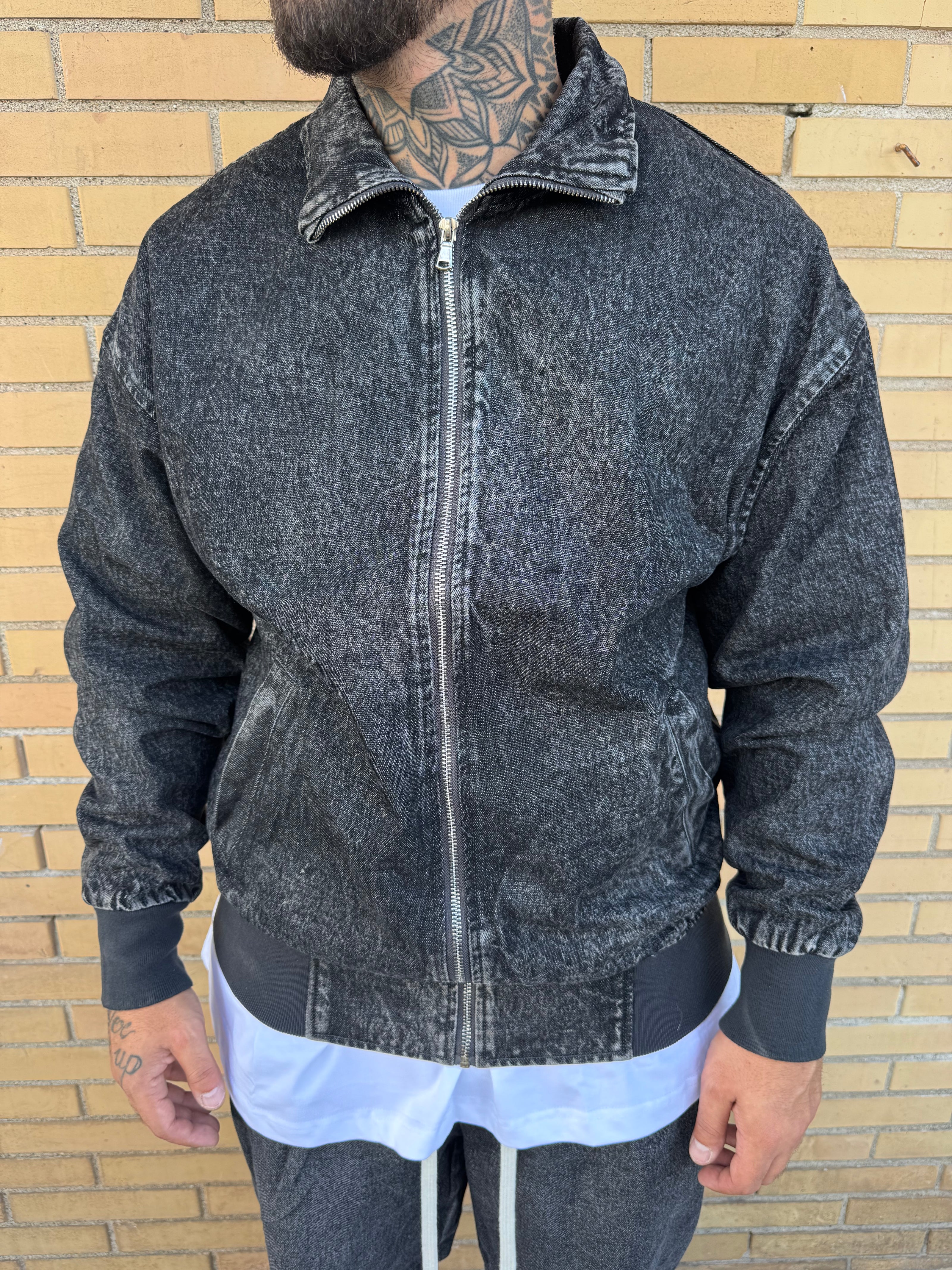 COORDINATO IN DENIM GRIGIO