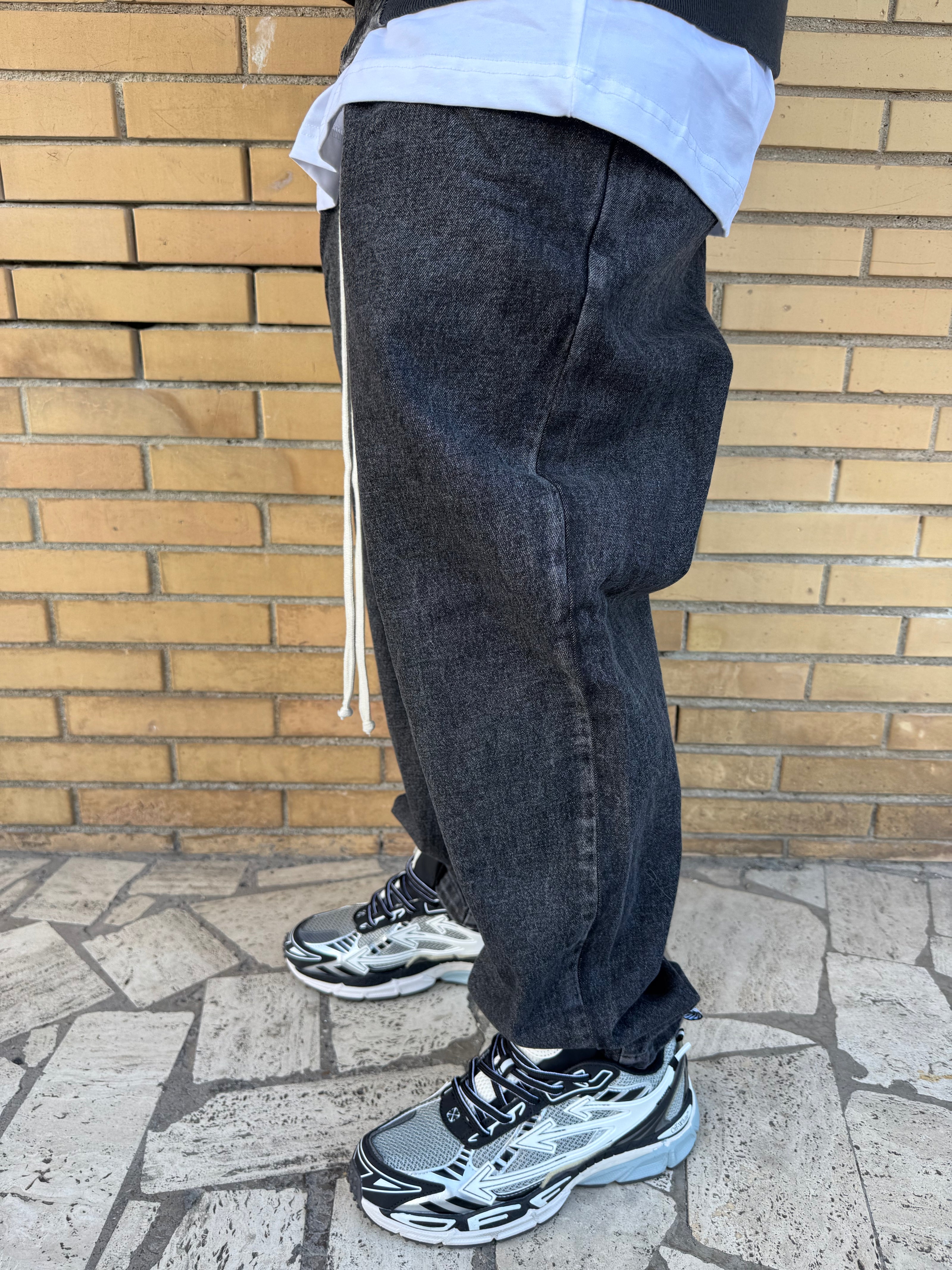 COORDINATO IN DENIM GRIGIO