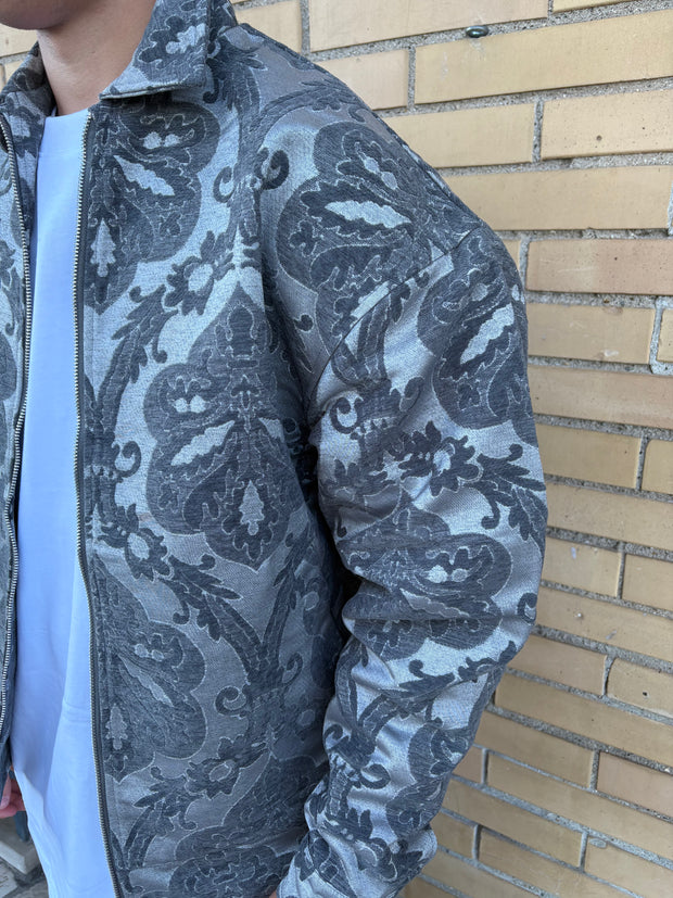 COLLEGE DAMASCATO GRIGIO SCURO