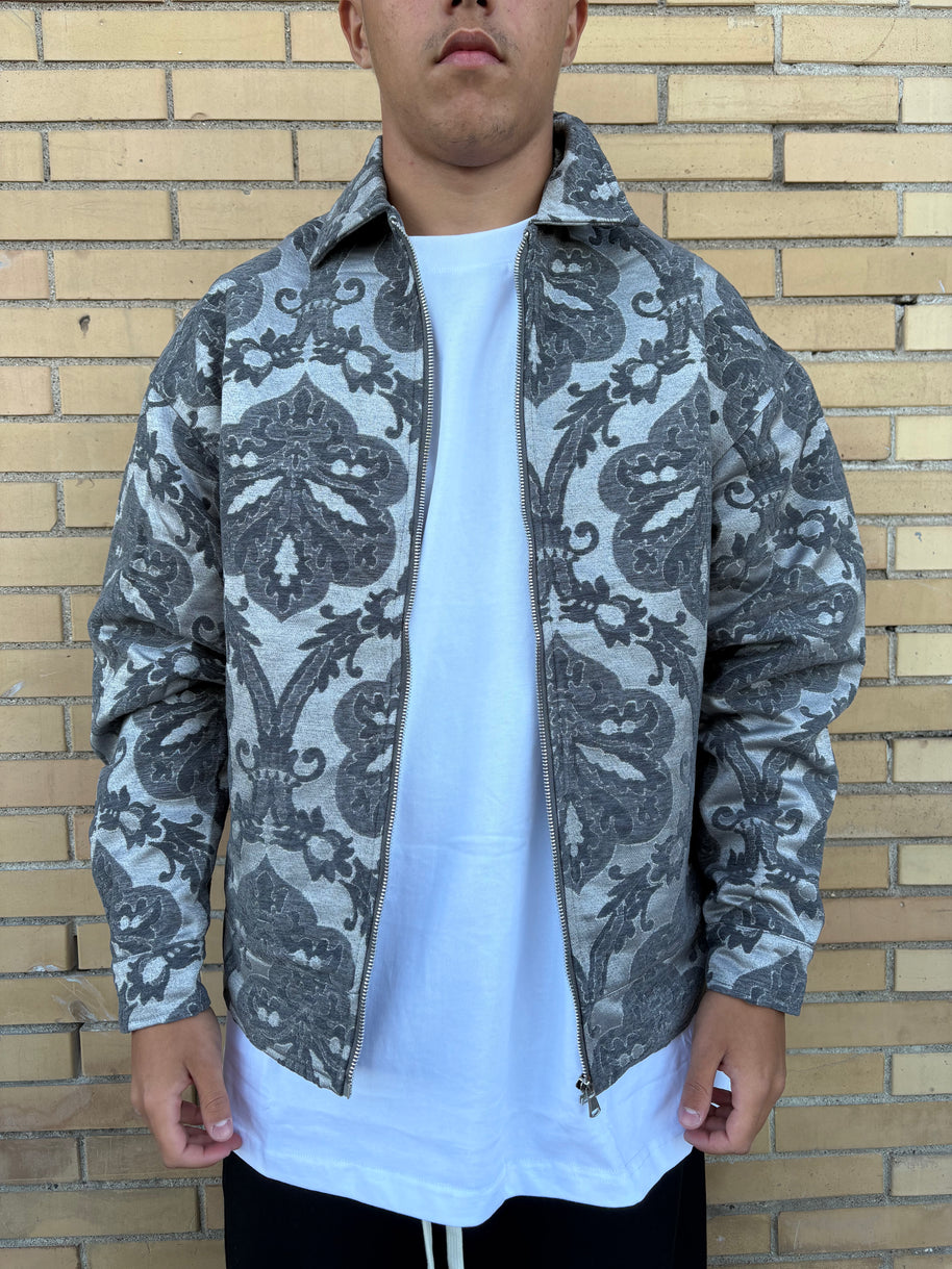 COLLEGE DAMASCATO GRIGIO SCURO