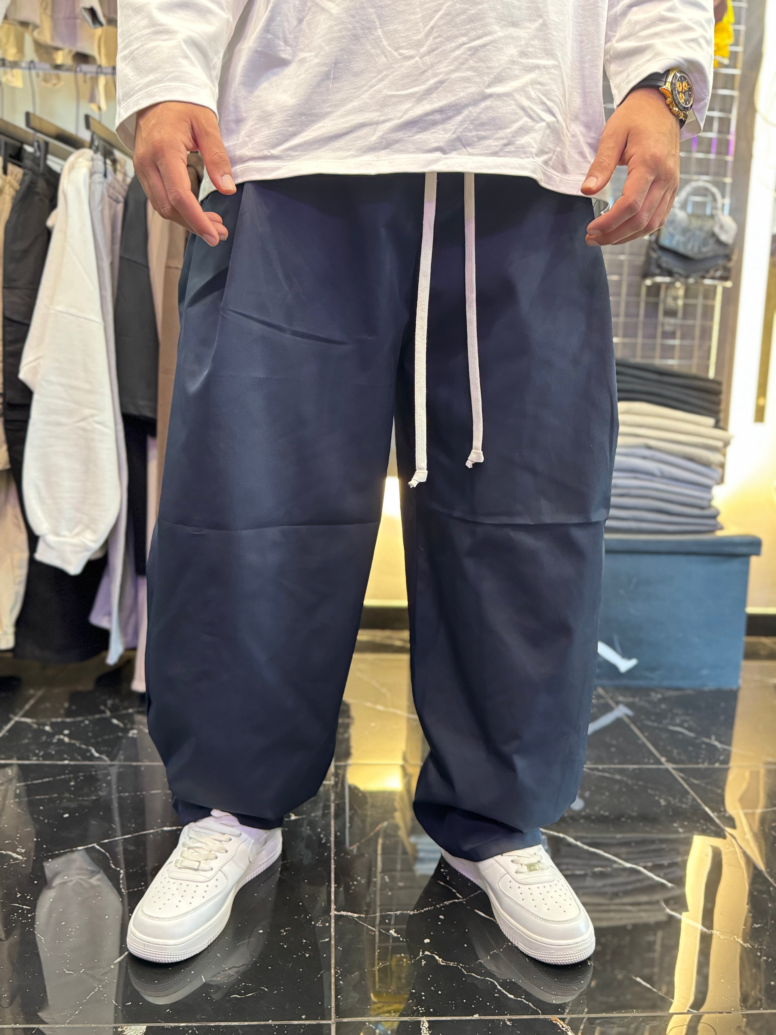 PANTALONE BALOON BAGGY BLU