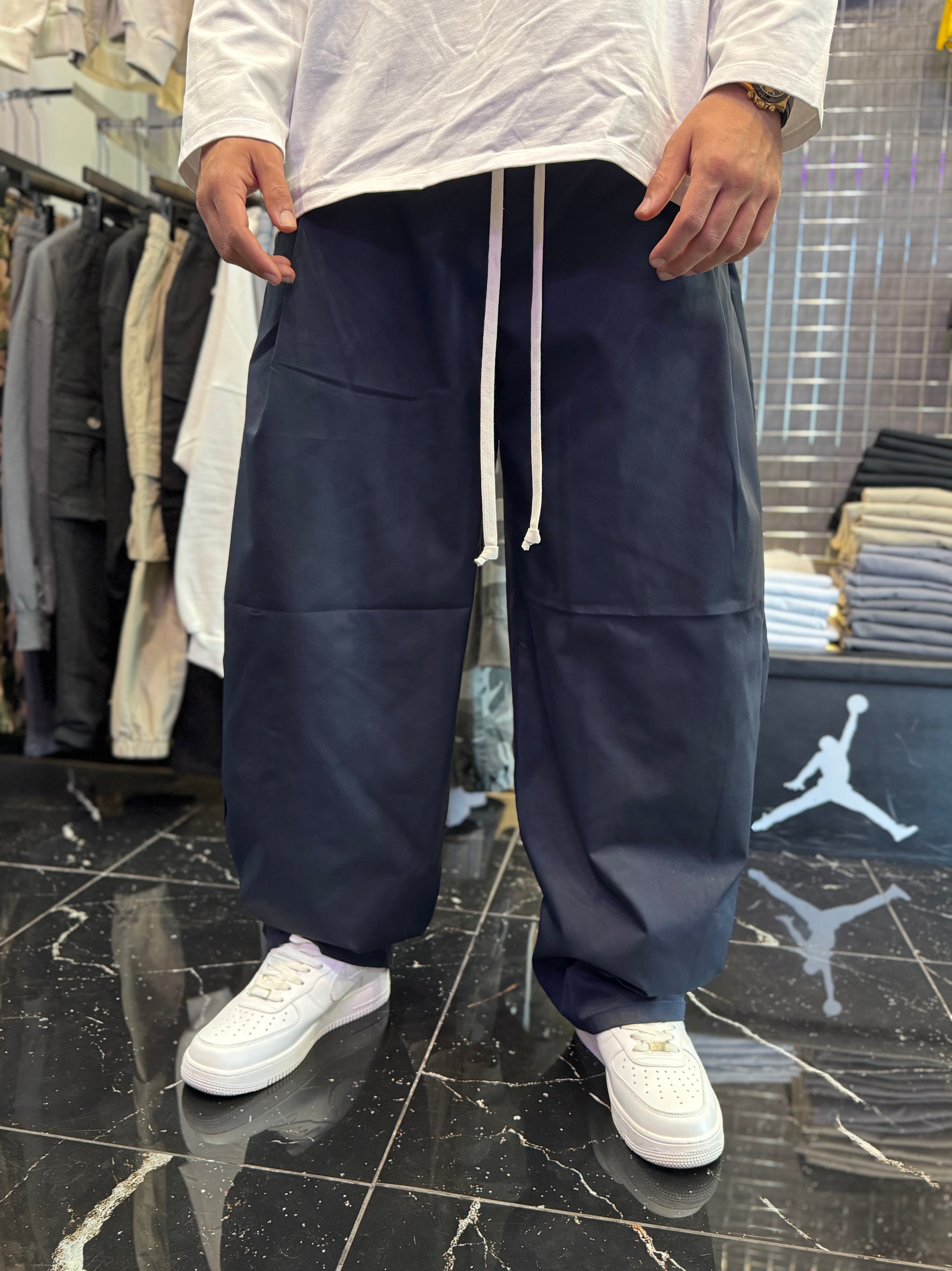 PANTALONE BALOON BAGGY BLU
