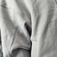 FELPA ZIP CROP GHIACCIO