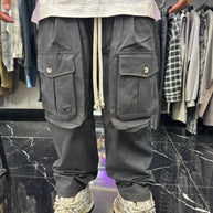 CARGO FRONTALE CON BOTTONE PIOMBO