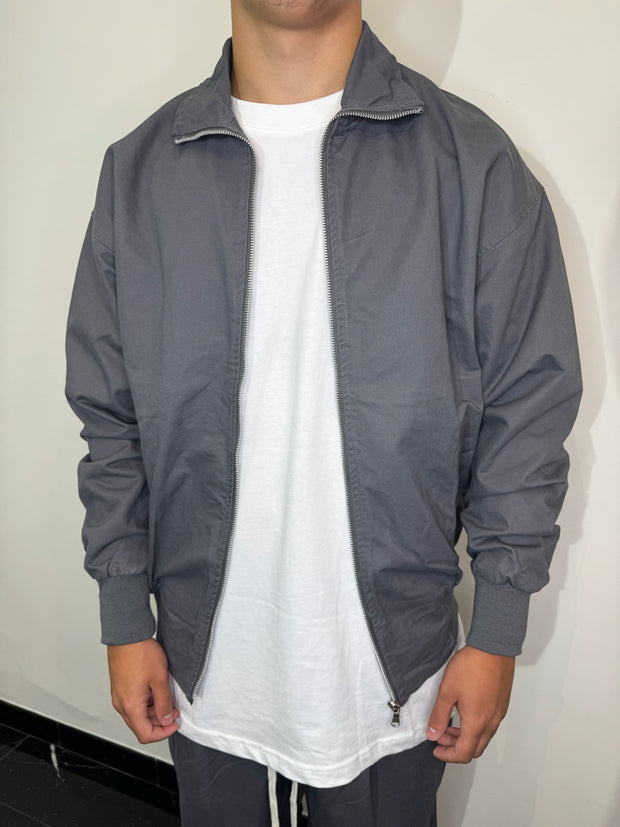 COORDINATO OVER COLLO ALTO (GRIGIO SCURO)