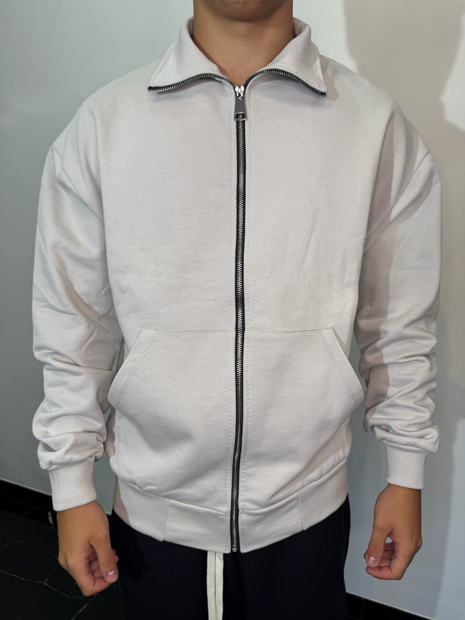 FELPA CON ZIP GHIACCIO