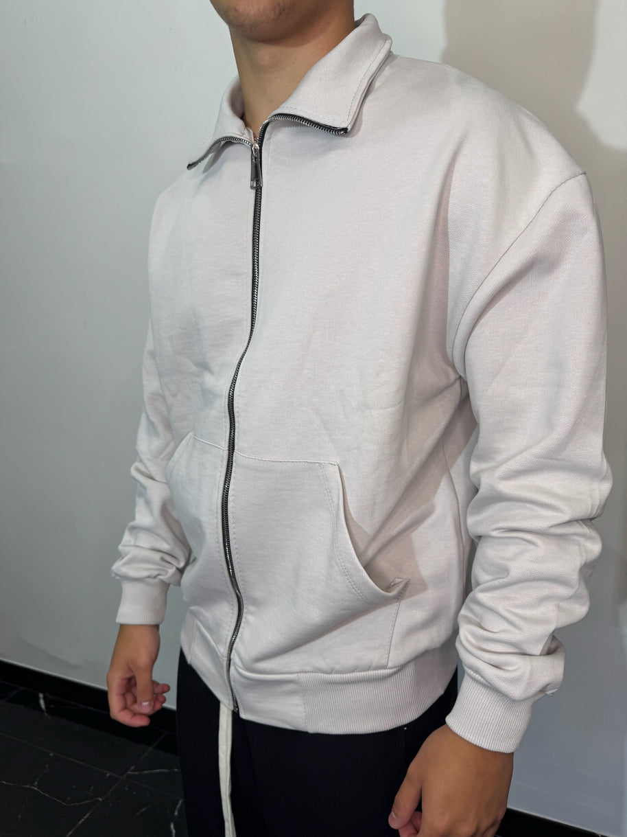 FELPA CON ZIP GHIACCIO