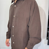 CAMICIA BASIC MARRONE