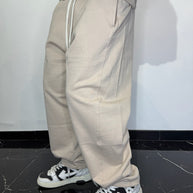PANTALONE TUTA FONDO AMPIO (BEIGE)