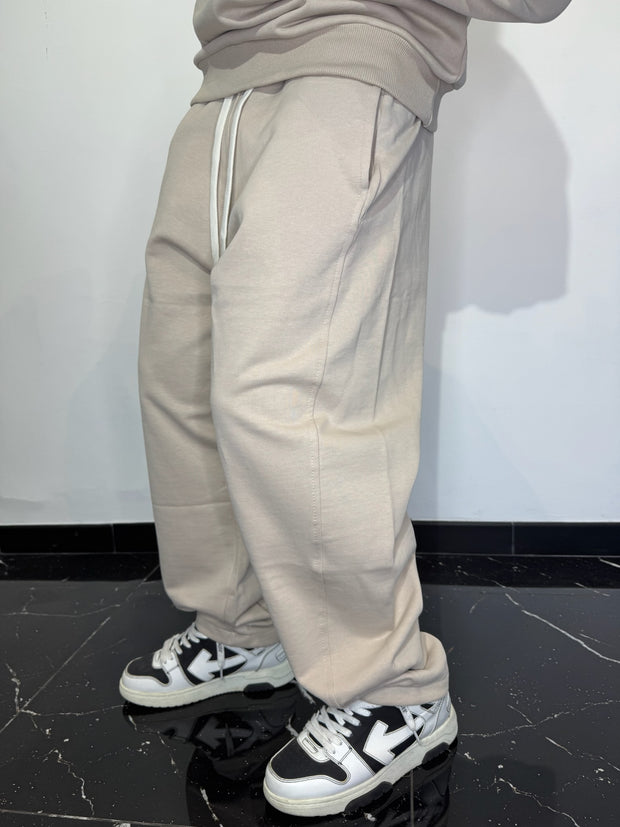 PANTALONE TUTA FONDO AMPIO (BEIGE)