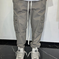 CARGO TASCHE LATERALI FONDO STRETTO (FANGO)