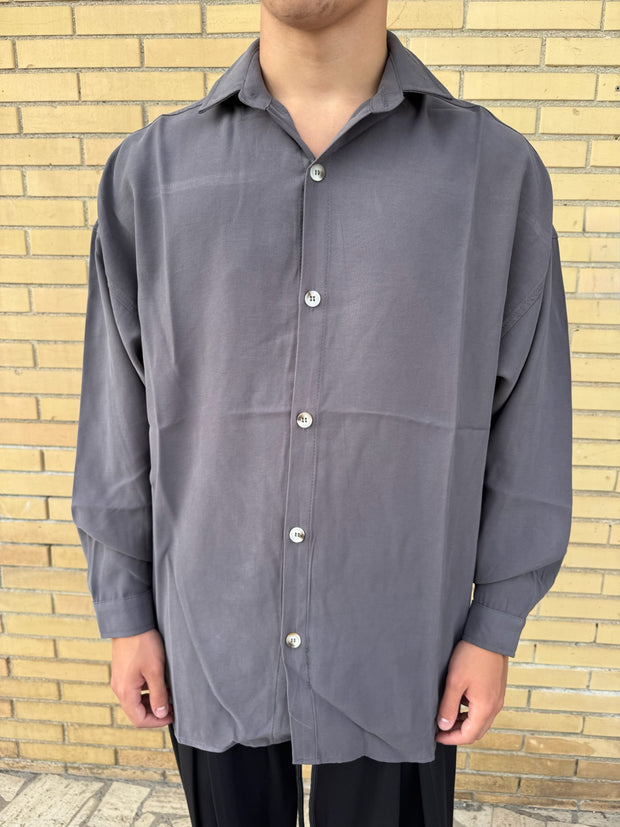 CAMICIA BASIC PIOMBO