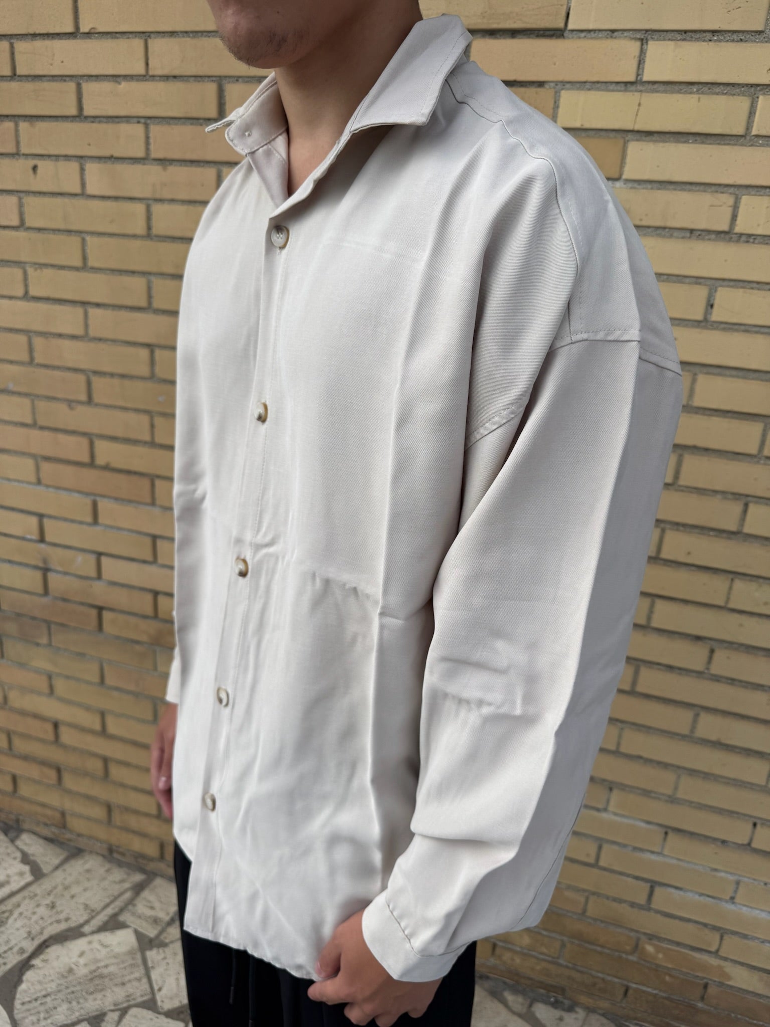 CAMICIA BASIC BEIGE