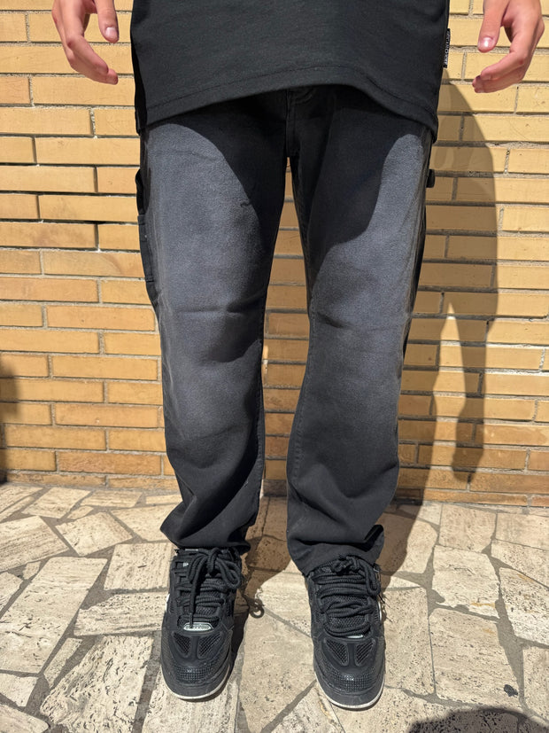 JEANS BAGGY NERO SLAVATO