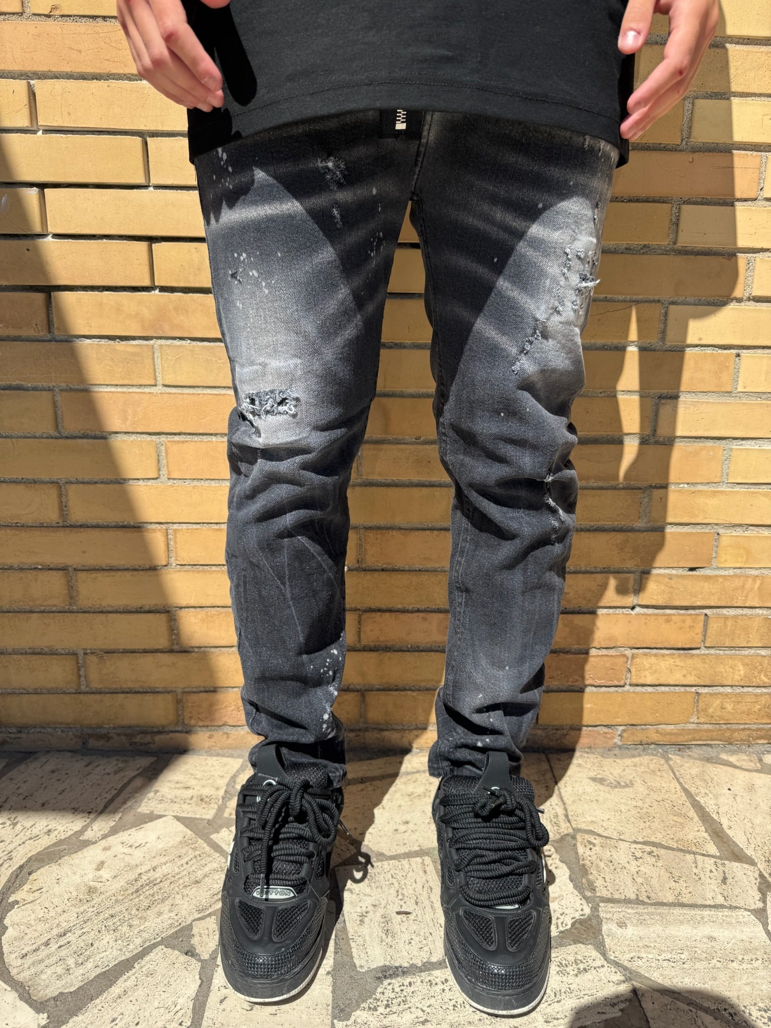 JEANS SKINNY NERO