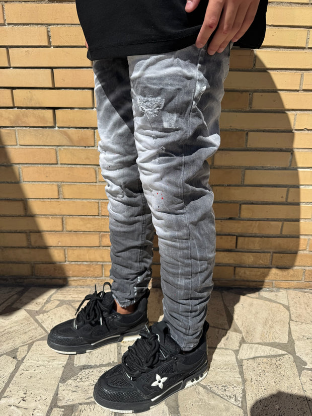 JEANS SKINNY GRIGIO