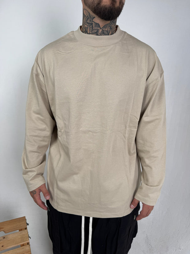 T SHIRT MANICHE LUNGHE BEIGE
