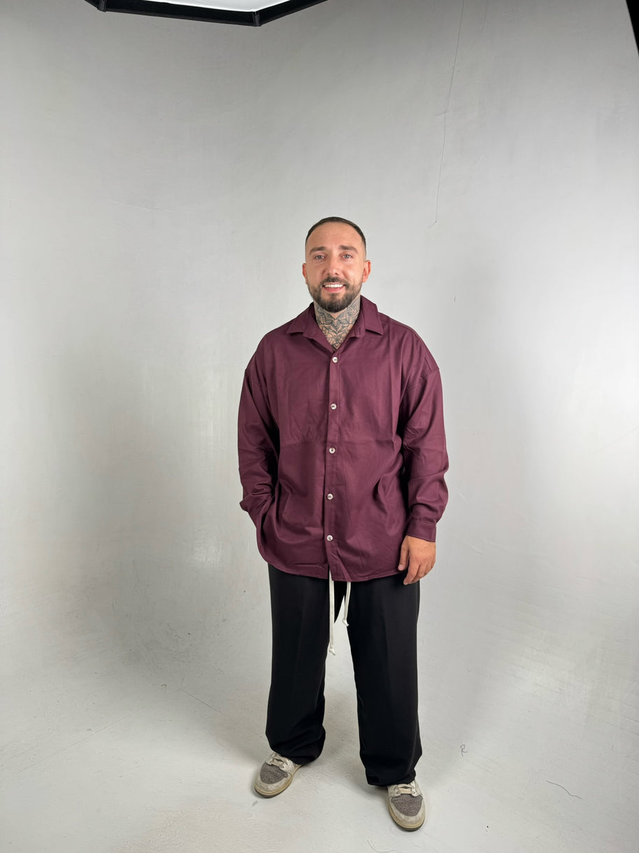 CAMICIA BASIC BORDO'